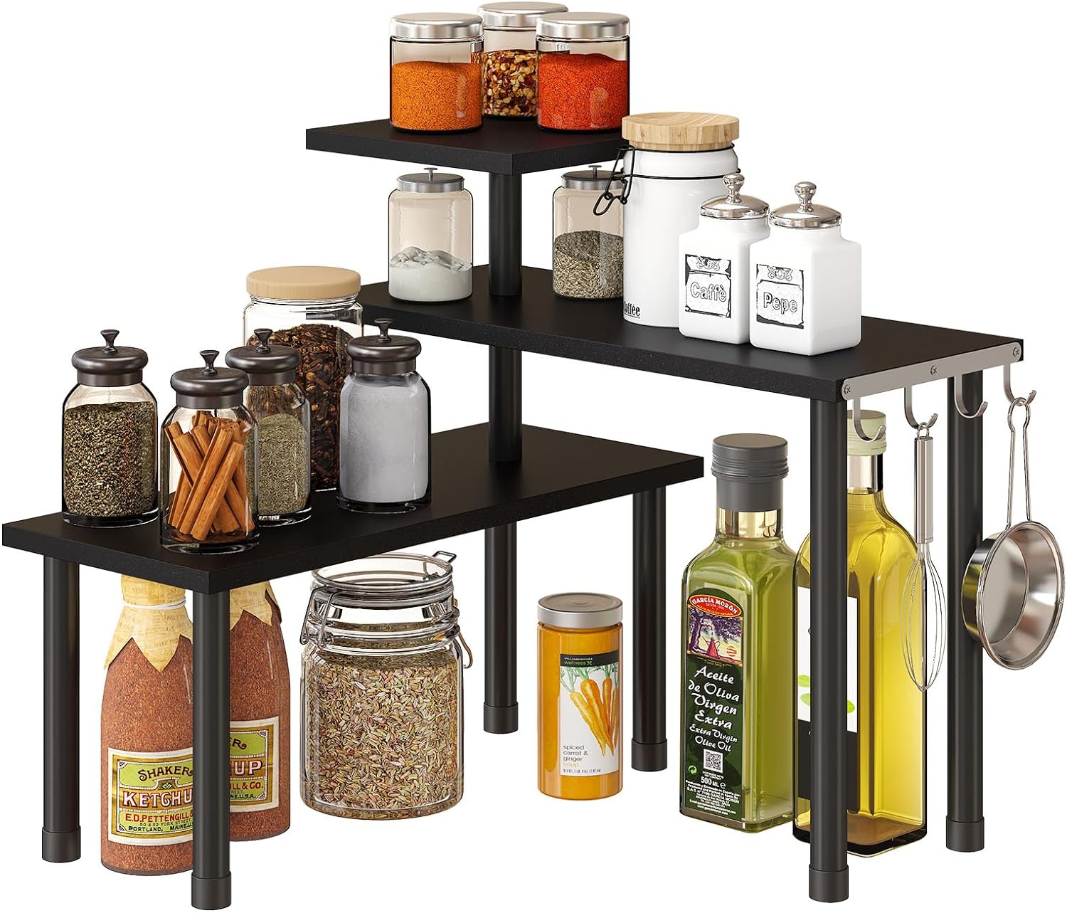 Organizer Tables, Organization, Moveable Corner Shelf for Kitchen, Bathroom , Spice Rack , Coffee Area, Dresser Table -3 Tier Organizer Tables, Organization, Moveable Corner Shelf for Kitchen, Bathroom , Spice Rack , Coffee Area, Dresser Table -3 Tier